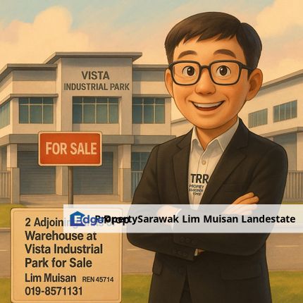 2 Adjoining Semi Detached Warehouse at Vista Industrial Park (VIP) Muara Tabuan n Kuching for Sale, Sarawak, Kuching