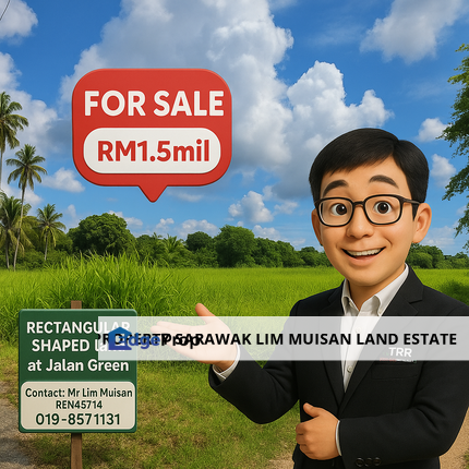 A Rectangular Shape - Town-Land in the Kuching City for Sale, Sarawak, Kuching