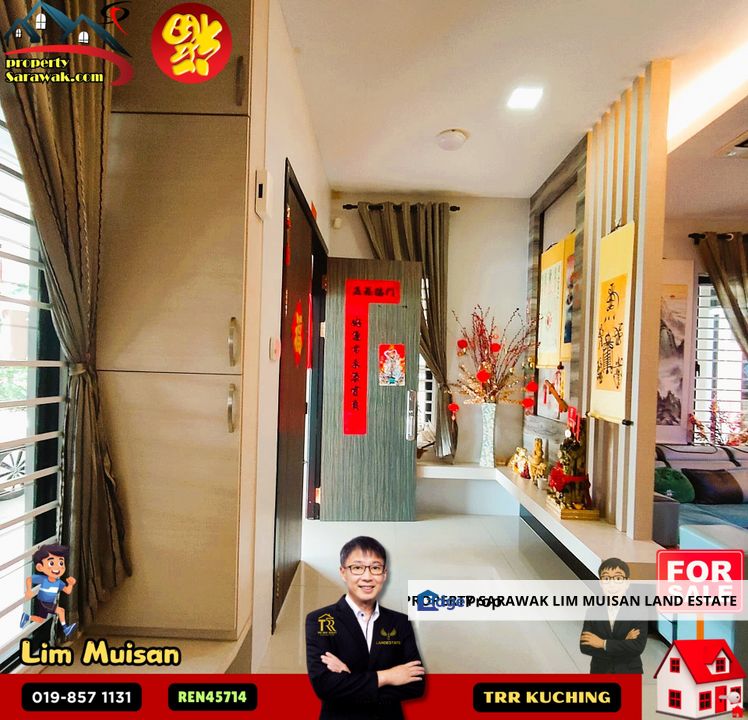 Three (3) Storey Semi Detached House at Lorong Hui Sing in Kuching City for Sale, Sarawak, Kuching