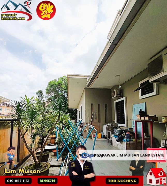 Three (3) Storey Semi Detached House at Lorong Hui Sing in Kuching City for Sale, Sarawak, Kuching