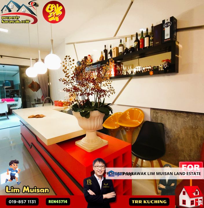 Three (3) Storey Semi Detached House at Lorong Hui Sing in Kuching City for Sale, Sarawak, Kuching