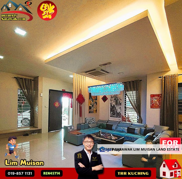 Three (3) Storey Semi Detached House at Lorong Hui Sing in Kuching City for Sale, Sarawak, Kuching