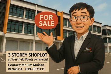 Three (3) Storey Shoplot at Westfield Points Commercial Centre in Kuching for Sale