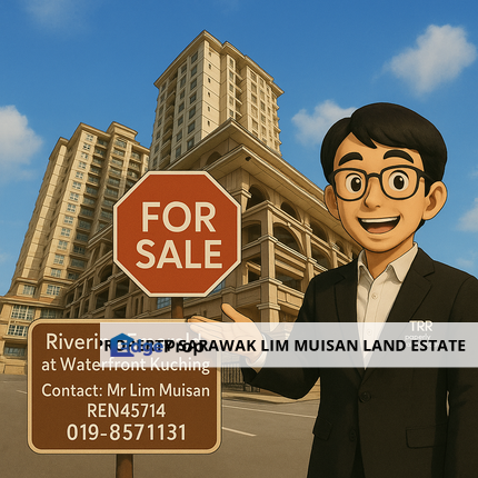 Riverine Emerald Condo at Waterfront Kuching City for Sale, Sarawak, Kuching