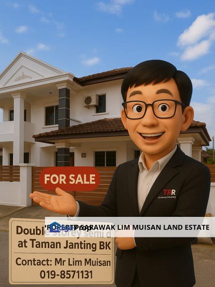 Double Storey Semi Detached House at Taman Janting in Batu Kawa, Sarawak, Kuching