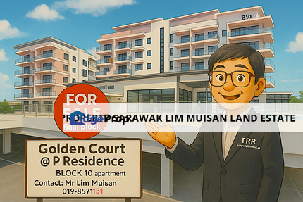 Golden Court @ P Residence Apartment at Batu Kawa in Kuching for Sale, Sarawak, Kuching