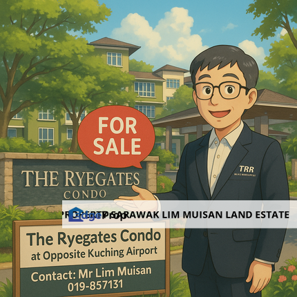 The Ryegates Condo at opposite Kuching Airport for Sale, Sarawak, Kuching