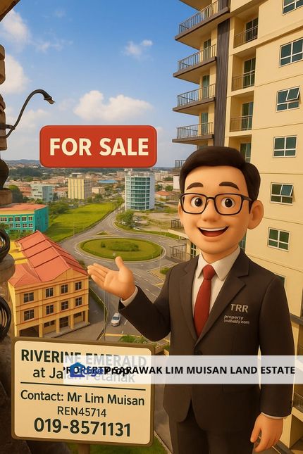 Riverine Emerald Condo at Waterfront Kuching City for Sale, Sarawak, Kuching