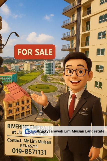 Riverine Emerald Condo at Waterfront Kuching City for Sale, Sarawak, Kuching