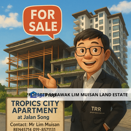 Tropics City Apartment at Jalan Song in Kuching for Sale, Sarawak, Kuching