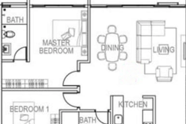 Tropics City Apartment at Jalan Song in Kuching for Sale