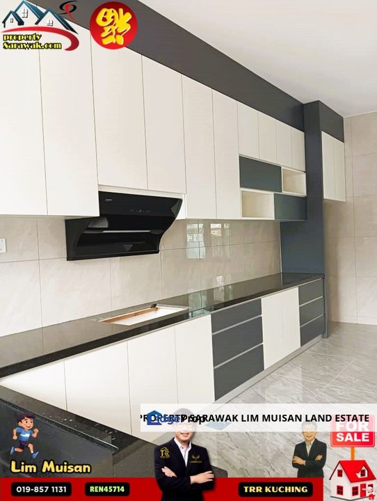 Double Storey Detached House at Stampin Barat in Kuching City for Sale, Sarawak, Kuching