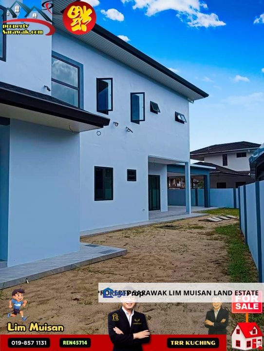 Double Storey Detached House at Stampin Barat in Kuching City for Sale, Sarawak, Kuching