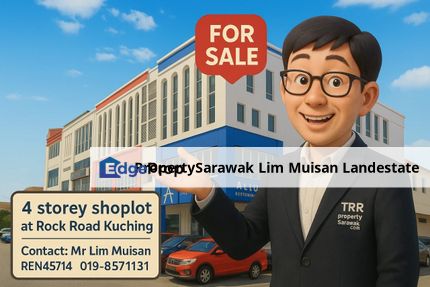 4 Storey Shop House Facing the main-road (Rock Road) in Kuching City for Sale, Sarawak, Kuching
