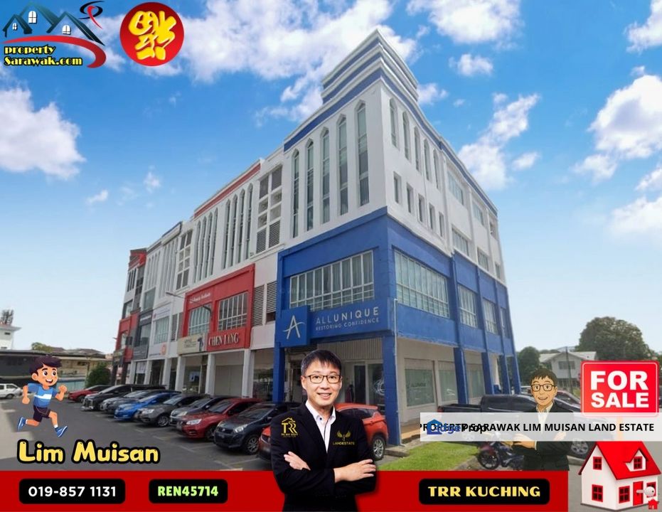 4 Storey Shop House Facing the main-road (Rock Road) in Kuching City for Sale, Sarawak, Kuching