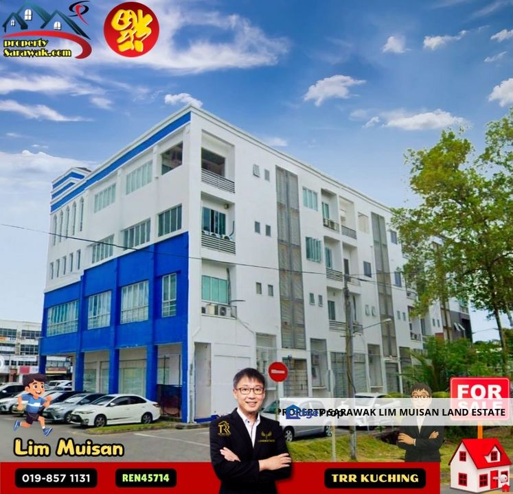4 Storey Shop House Facing the main-road (Rock Road) in Kuching City for Sale, Sarawak, Kuching