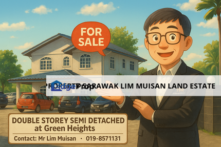 Double Storey Semi Detached at Green Height in Kuching City for Sale, Sarawak, Kuching