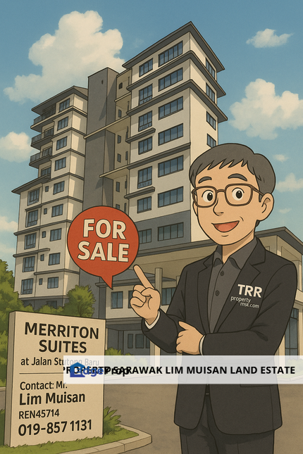 Merriton Suites at Jalan Stutong Baru (airport view) in Kuching City for Sale, Sarawak, Kuching