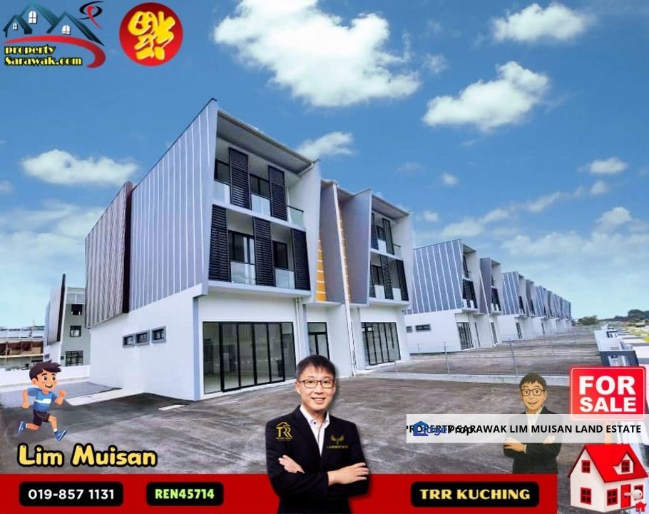 3 Storey Semi-Detached Showroom cum Office at Pine Square 66 Light Industry Park for Sale, Sarawak, Kuching