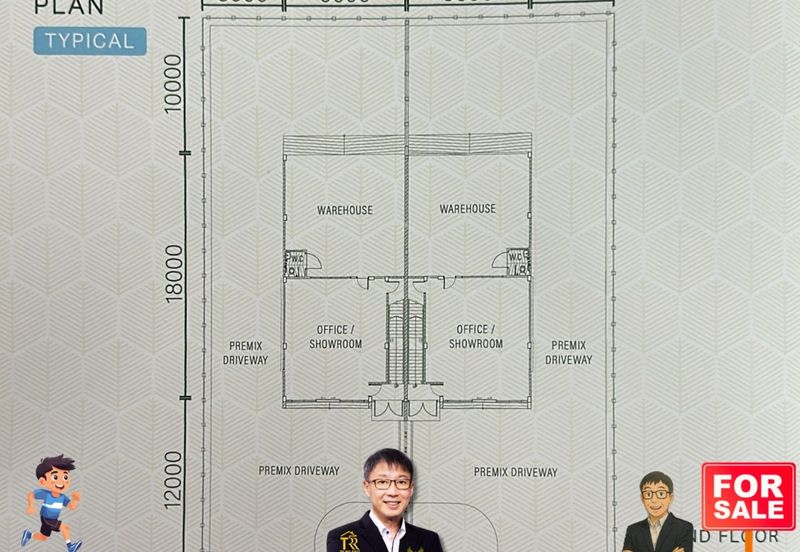 3 Storey Semi-Detached Showroom cum Office at Pine Square 66 Light Industry Park for Sale