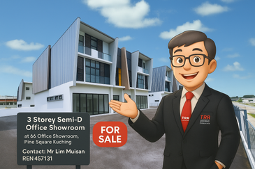 3 Storey Semi-Detached Showroom cum Office at Pine Square 66 Light Industry Park for Sale
