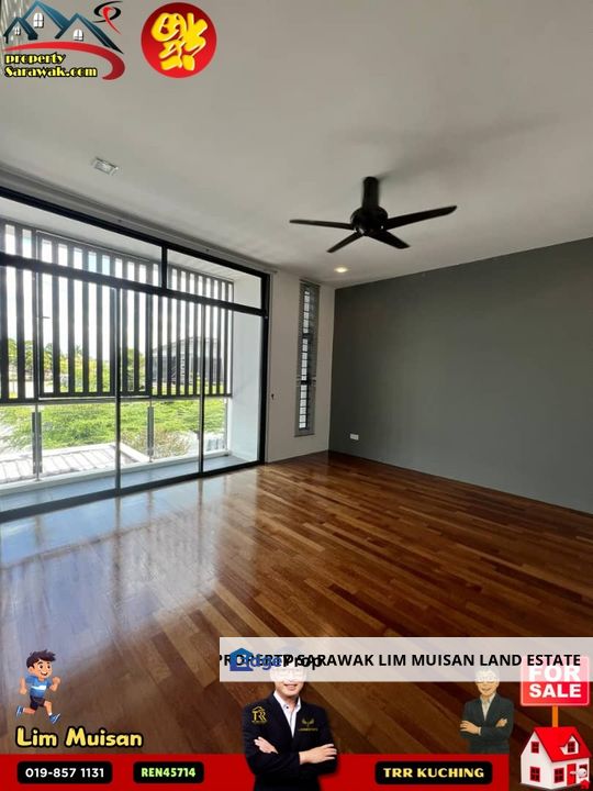 Extra Large Double Storey Semi Detached House at Lorong Stutong, Tabuan Heights Boulevards in Kuching City for Sale, Sarawak, Kuching