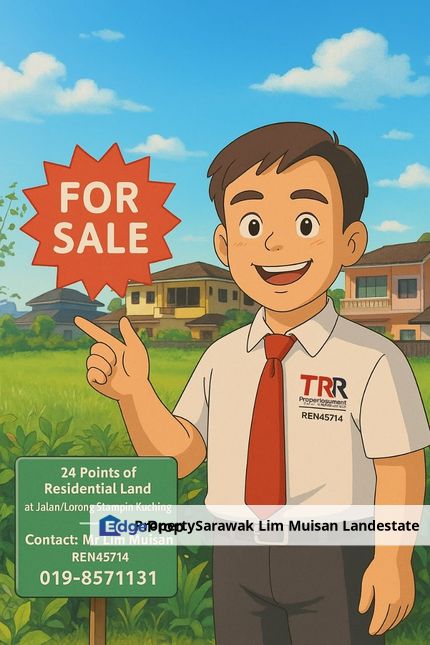 Prime Residential Land at Jalan Stampin in Kuching City for Sale, Sarawak, Kuching