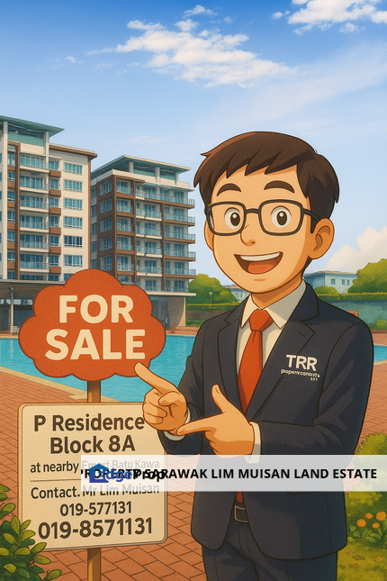 P Residence Block 8A Apartment at Batu Kawa in Kuching for Sale, Sarawak, Kuching