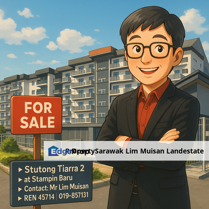 Stutong Tiara 2 Apartment at Stampin Baru in Kuching for Sale, Sarawak, Kota Samarahan