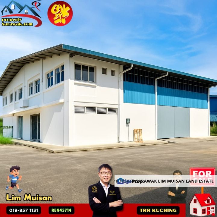 Semi Detached Warehouse at Demak Laut Industrial Park in Kuching for Sale, Sarawak, Kuching