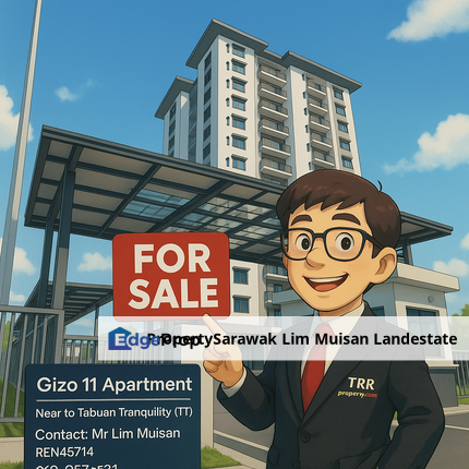 Gizo 11 Apartments at Muara Tabuan Tranquility in Kuching for Sale, Sarawak, Kuching