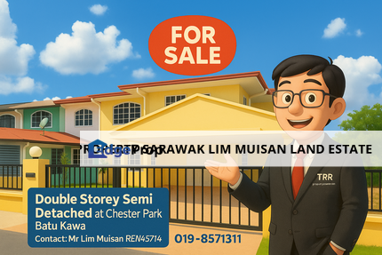 Double Storey Semi Detached House at Chester Park in Kuching for Sale, Sarawak, Kuching