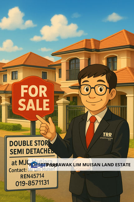 Double Storey Semi Detached House at MJC Mutiara in Kuching for Sale, Sarawak, Kuching