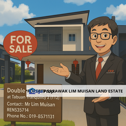 Double Storey Semi Detached House at Tabuan Tranquility 2 (TT2) in Kuching City for Sale, Sarawak, Kuching