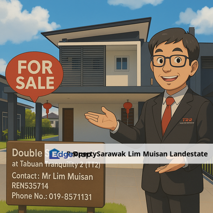 Double Storey Semi Detached House at Tabuan Tranquility 2 (TT2) in Kuching City for Sale, Sarawak, Kuching