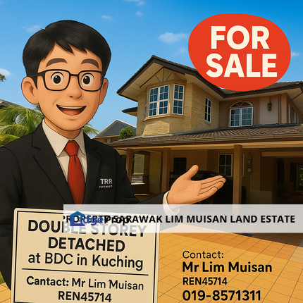 Double Storey Detached House at BDC in Kuching City for Sale, Sarawak, Kuching