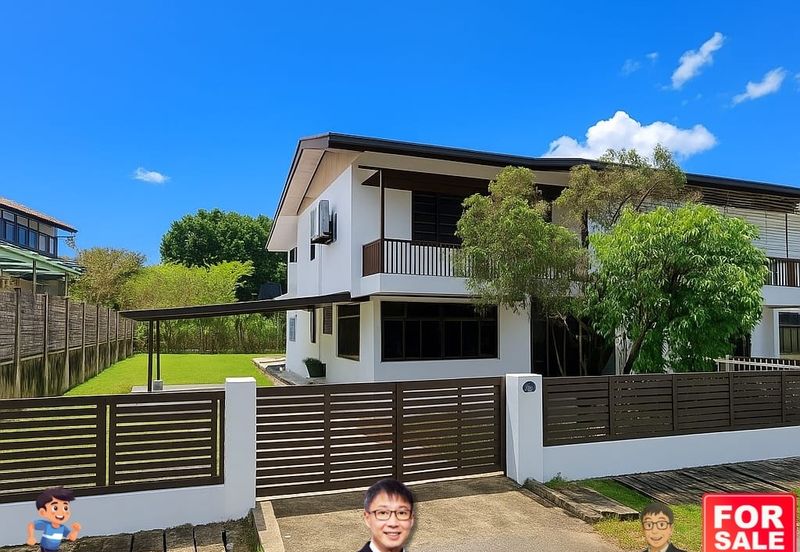 Double Storey Semi Detached House at Taman Liong Seng Jalan Rock in Kuching City for Sale