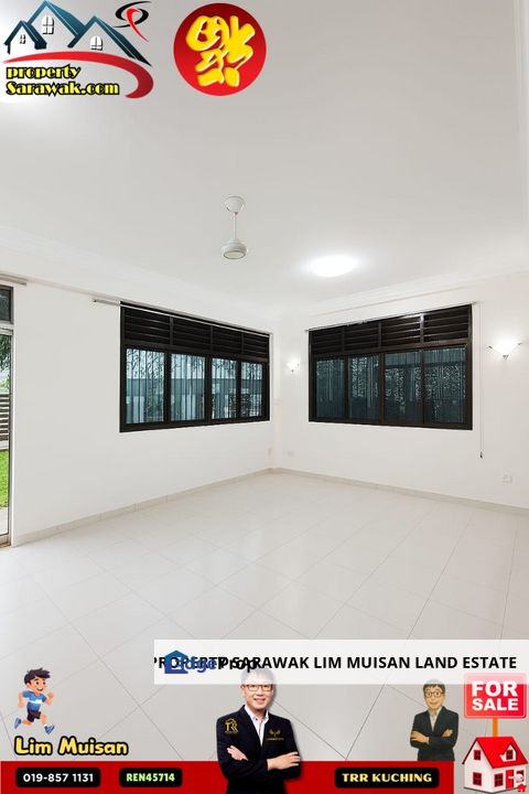 Double Storey Semi Detached House at Taman Liong Seng Jalan Rock in Kuching City for Sale, Sarawak, Kuching