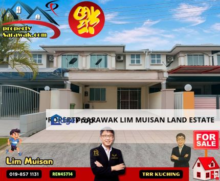 The Double Storey Terrace House at 3rd Mile Sunny Hill in Kuching for Sale, Sarawak, Kuching