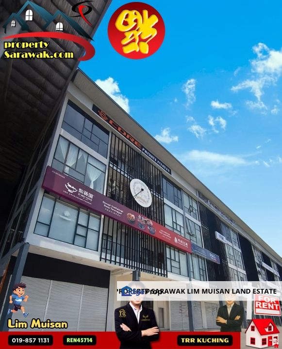 Prime 4 Adjoining Ground Floor Commercial Shoplots @ The Podium, Fronting Jalan Keretapi – For Rent, Sarawak, Kuching