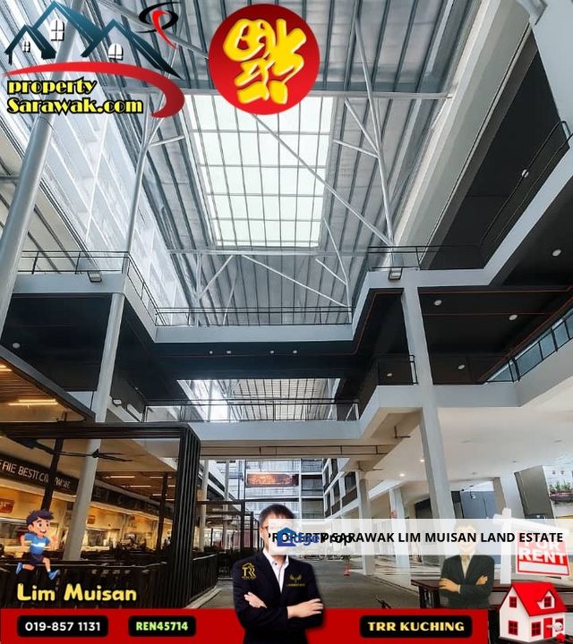 Prime 4 Adjoining Ground Floor Commercial Shoplots @ The Podium, Fronting Jalan Keretapi – For Rent, Sarawak, Kuching