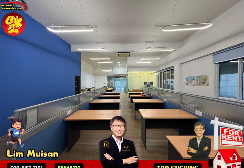 Three (3) Storey Semi Detached Showroom with Lift at RJ Business Hub in Kuching-Samarahan Expressway for Rent