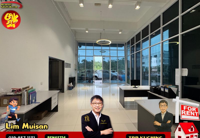 Three (3) Storey Semi Detached Showroom with Lift at RJ Business Hub in Kuching-Samarahan Expressway for Rent