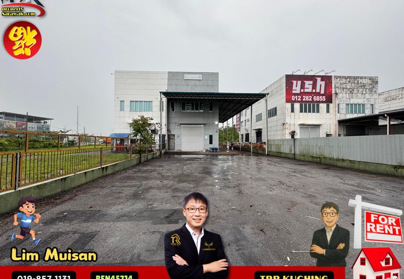 Three (3) Storey Semi Detached Showroom with Lift at RJ Business Hub in Kuching-Samarahan Expressway for Rent