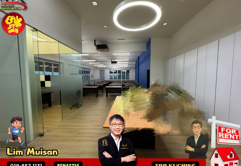 Three (3) Storey Semi Detached Showroom with Lift at RJ Business Hub in Kuching-Samarahan Expressway for Rent