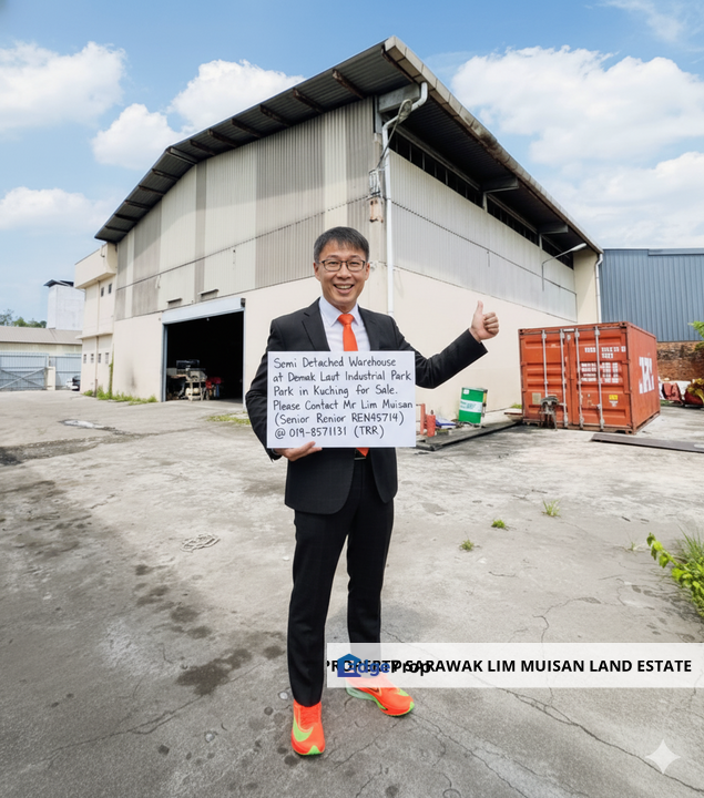 Semi Detached Warehouse at Demak Laut Industrial Park in Kuching for Sale, Sarawak, Kuching