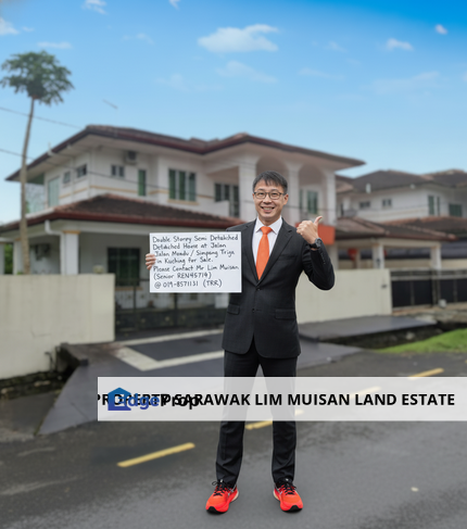 Double Storey Semi Detached House at Jalan Mendu / Simpang Tiga in Kuching for Sale, Sarawak, Kuching