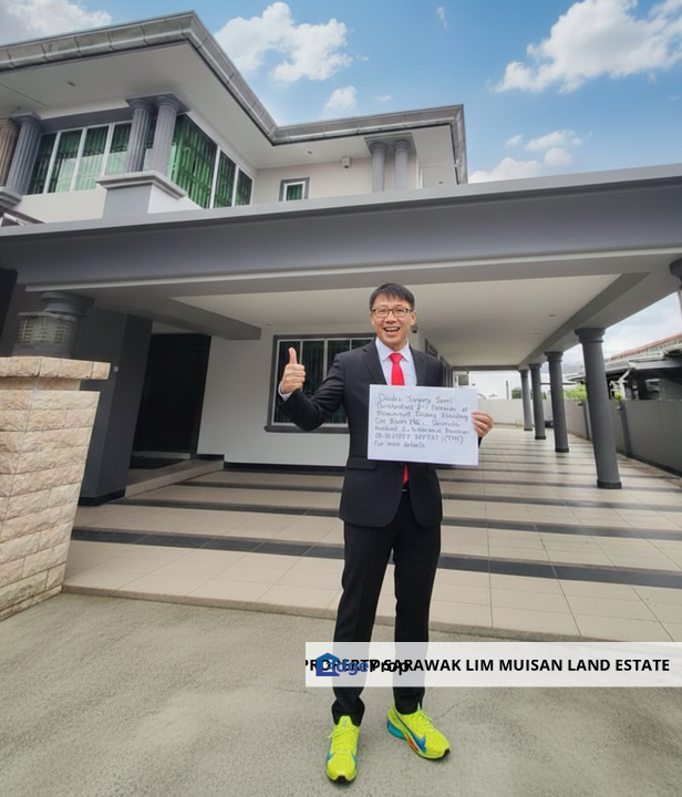 Double Storey Semi Detached House at Polarwood Estate in Kuching for Sale, Sarawak, Kuching