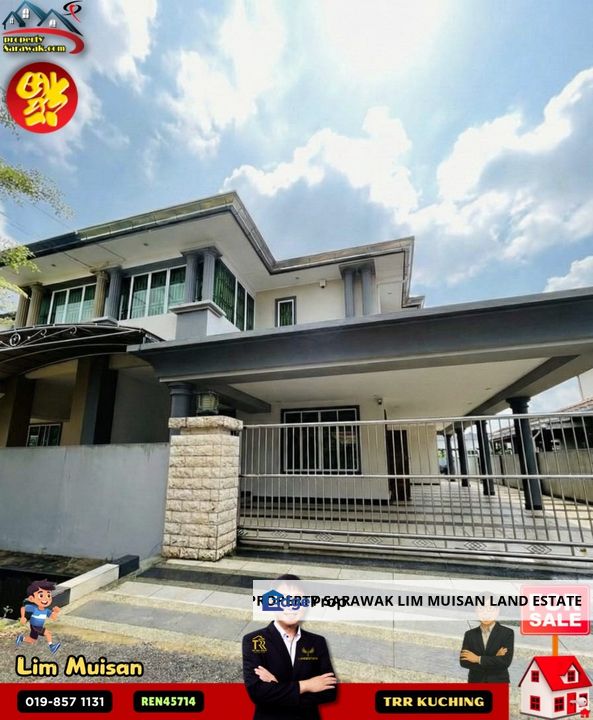 Double Storey Semi Detached House at Polarwood Estate in Kuching for Sale, Sarawak, Kuching