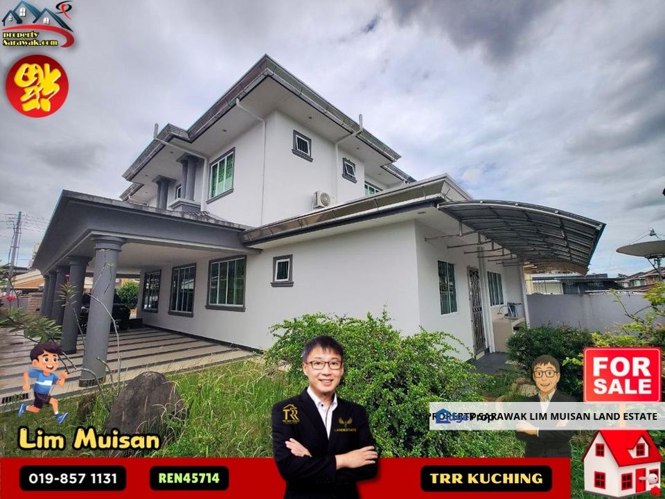 Double Storey Semi Detached House at Polarwood Estate in Kuching for Sale, Sarawak, Kuching
